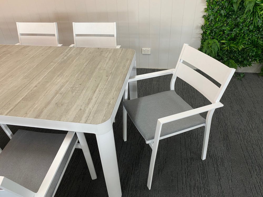 Melton Craft Memphis Table 220x100cm - White - Image 2