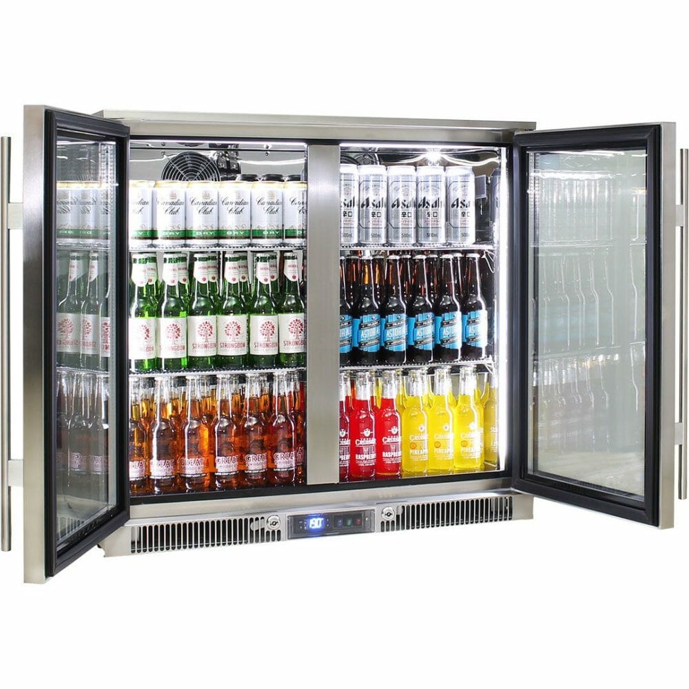 Rhino - ENV2H-SS - Stainless Steel Glass Door Marine Grade Bar Fridge - Image 2