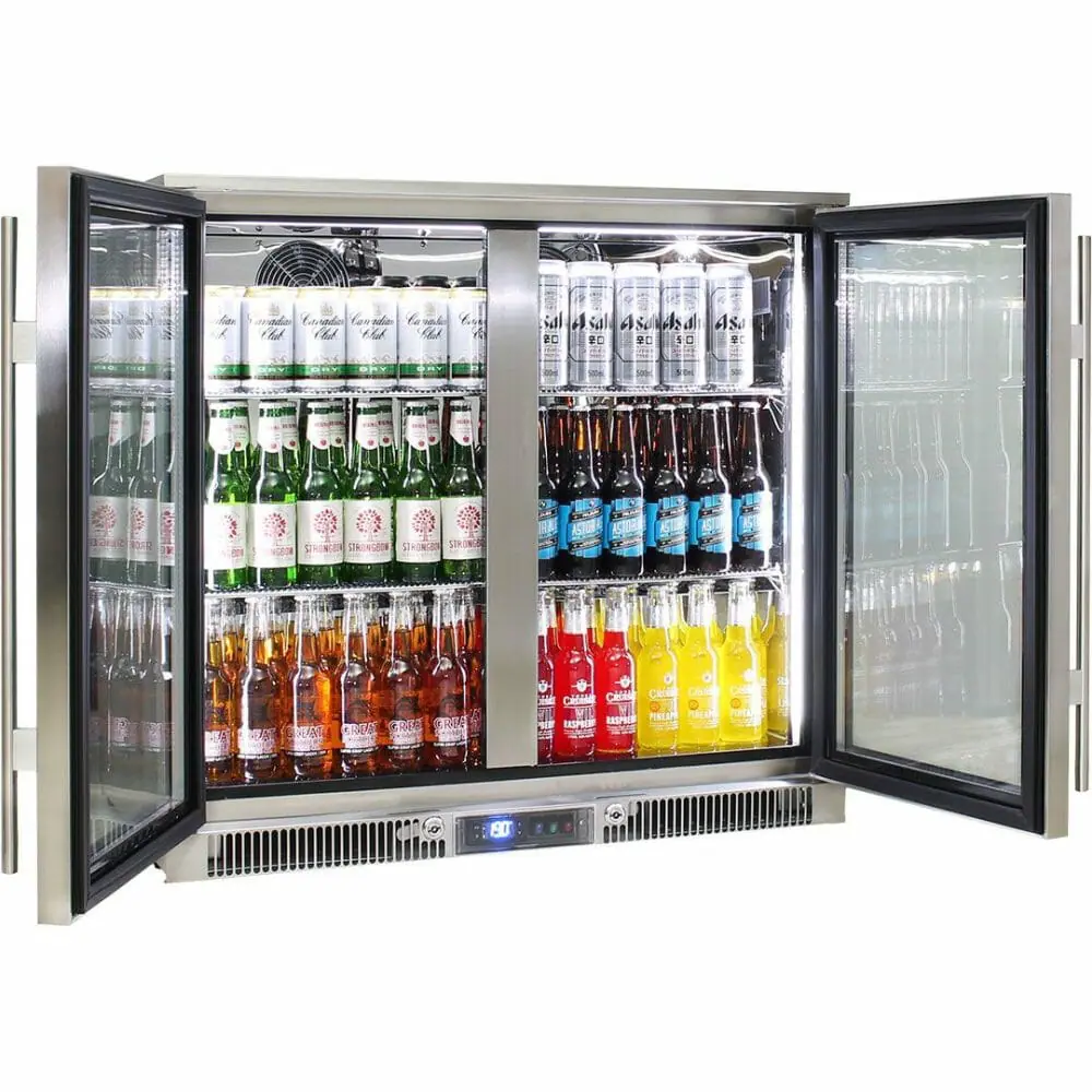 Rhino - ENV2H-SS - Stainless Steel Glass Door Marine Grade Bar Fridge - Image 2