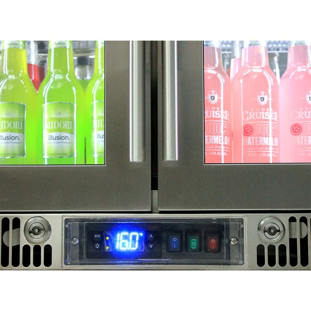 Rhino - ENV2H-SS - 248 Litre Quiet Marine Grade Alfresco Bar Fridge