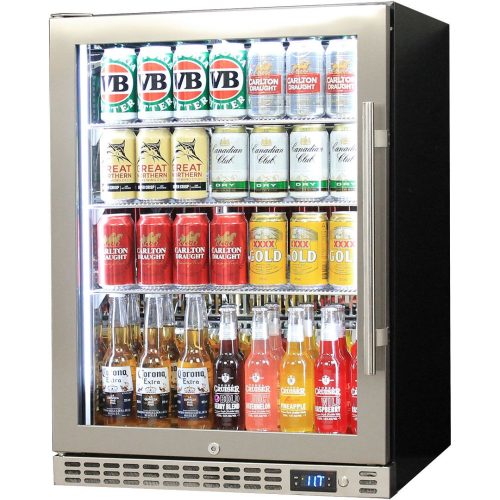 Schmick - SK156-HD - 140 Litre Stainless Steel Heated Door Bar Fridge