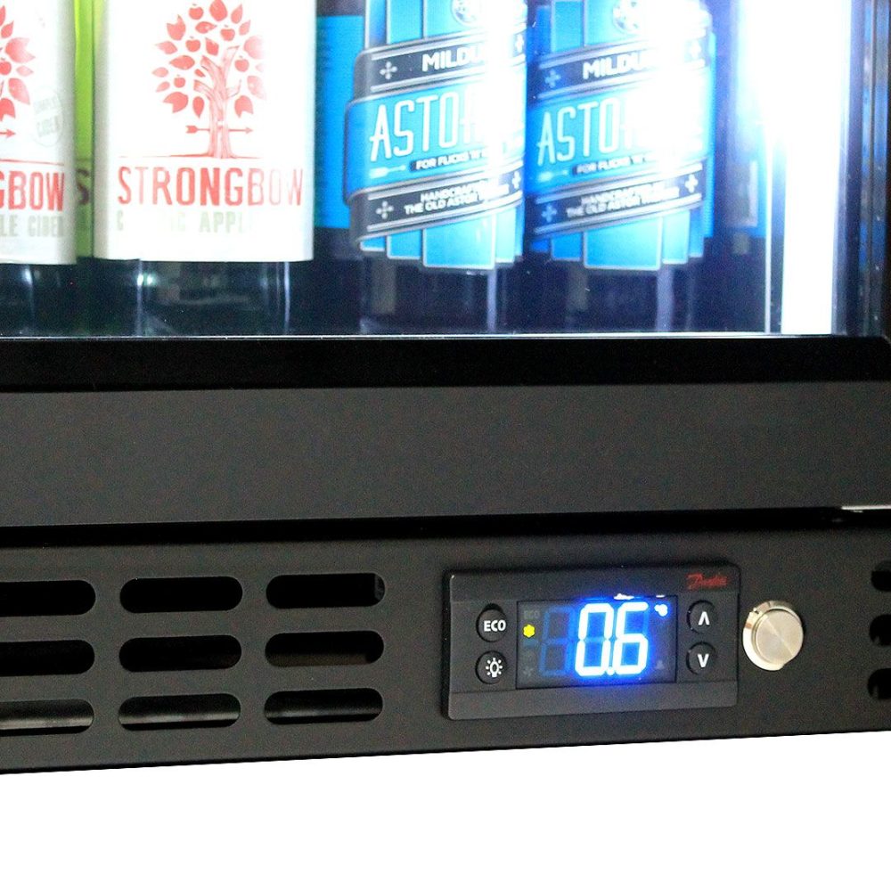 Schmick - SK156L-B-HD - Black Heated Glass Door Bar Fridge - Left Hinge - Image 7
