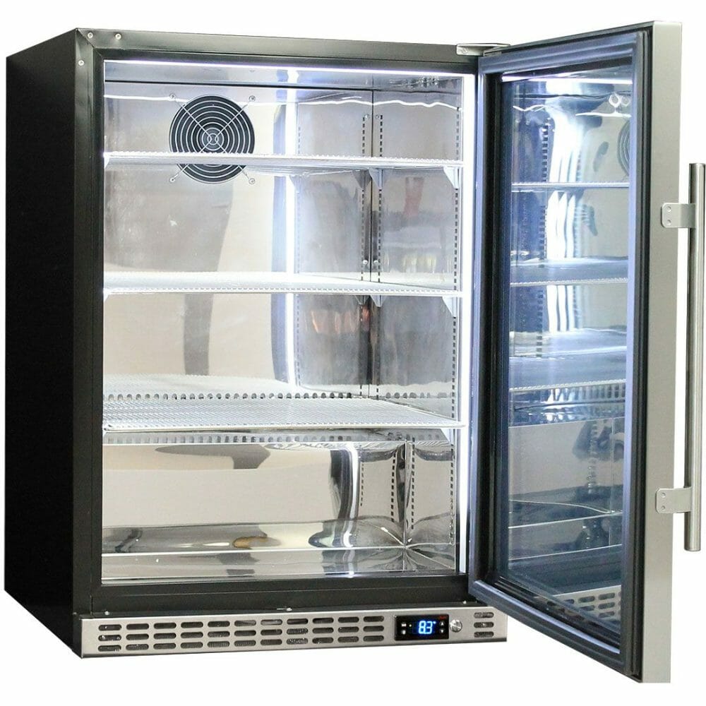 Schmick - SK156-SD - 140 Litre Solid Stainless Steel Door Bar Fridge