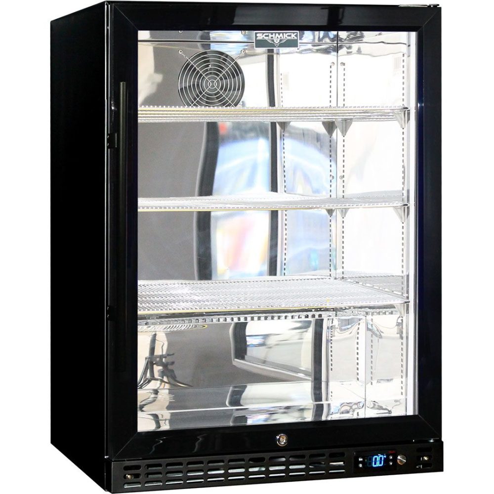 Schmick 1 Door Bar Fridge, Quiet Running, Front Venting, Heated Glass - Left Hinge - Image 3