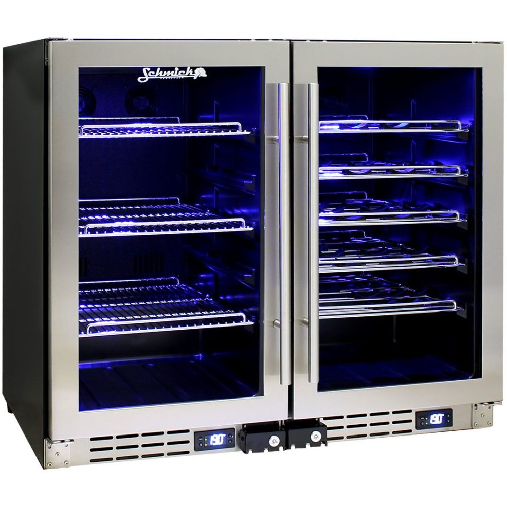 Schmick - JC95- Combo - Triple Glazed Dual Zone Beer and Wine Fridge - Combo - Image 2