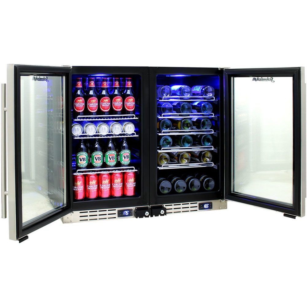 Schmick - JC95- Combo - Triple Glazed Dual Zone Beer and Wine Fridge - Combo - Image 3