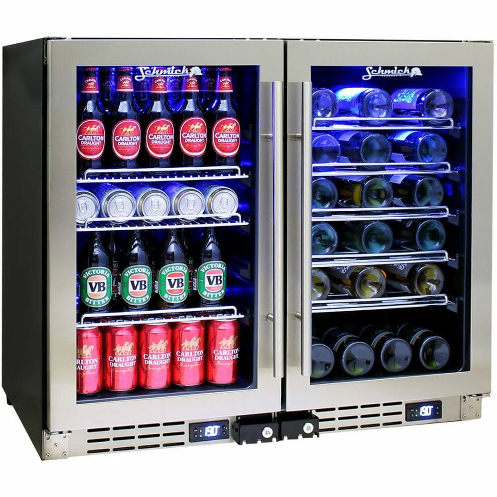 Schmick - JC95- Combo - Triple Glazed Dual Zone Beer and Wine Fridge - Combo