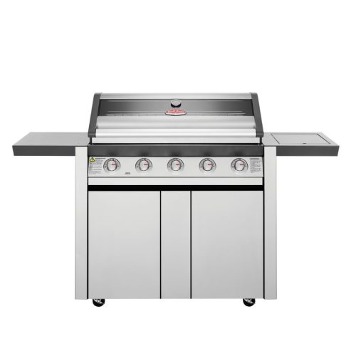 BeefEater 1600 Series Stainless Steel 5 Burner BBQ, Side Burner and Trolley