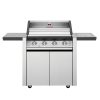 BeefEater 1600 BBQ SS, Trolley and Side Burner 4B