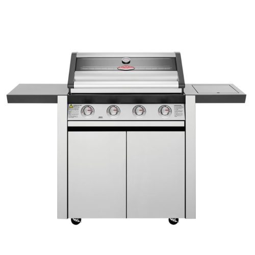 BeefEater 1600 Series Stainless Steel 4 Burner BBQ, Side Burner and Trolley