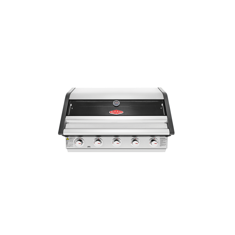 BeefEater 1600 Series Stainless Steel 5 Burner Built In BBQ