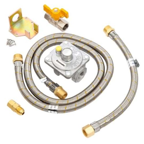 Gasmate - Natural Gas High Flow Regulator & Hose Kit With Ball Valve - NGC60