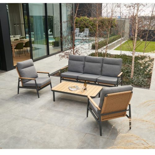 Melton Craft - Cologne Wicker Setting With Recliner- 4pce