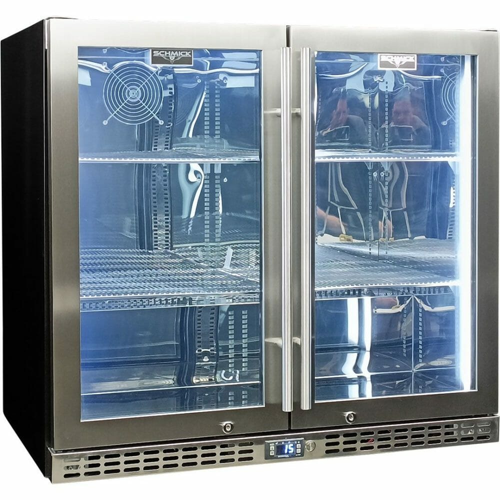 Schmick - SK246-HD - Stainless Steel Heated Glass Door Bar Fridge - Image 4
