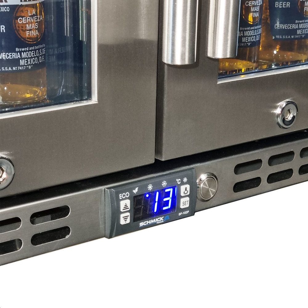 Schmick - SK246-HD - Stainless Steel Heated Glass Door Bar Fridge - Image 2