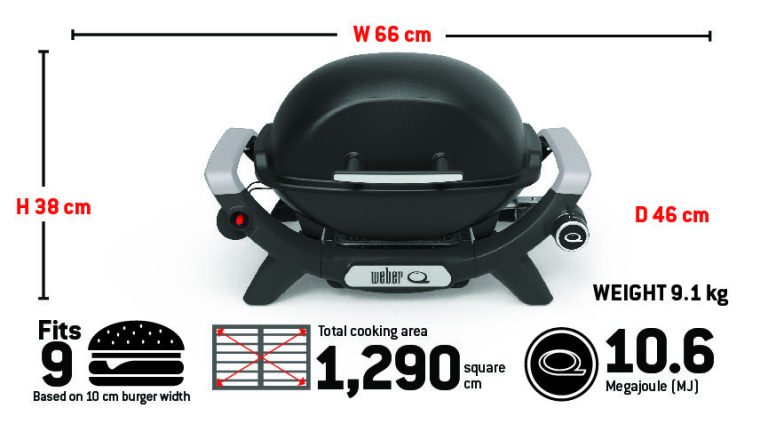 Weber Baby Q (1000N) - Flame Red LPG