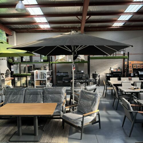 Instant Shade Umbrella's - Monaco - 3m Square - Acrylic Black - EX-Display