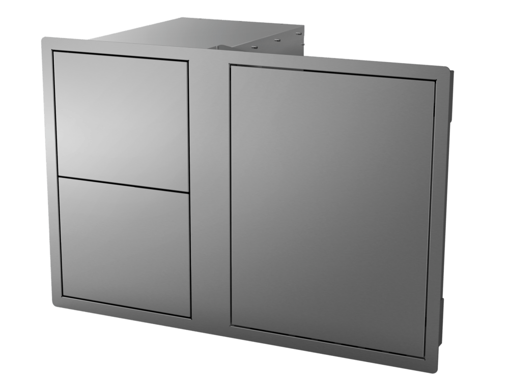 BeefEater SS Cupboard Door with 2 Drawers - Image 2
