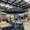 Instant Shade Umbrella Cafe Series 2m Square With Heavy Duty Base 35kg - Black - FLOOR STOCK Thomastown - Image 2