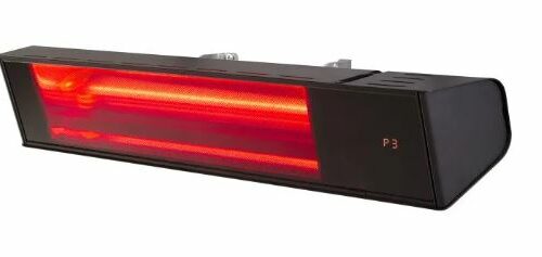 Excelair 2kw Outdoor Radiant Heater Wall Mount Ceramic Glass