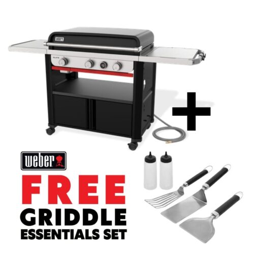 Weber Slate Premium Griddle (30in) - With Free Essentials Griddle Set
