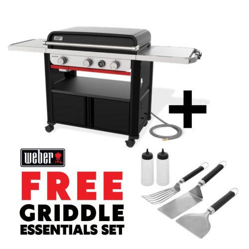 Weber Slate 30inch Premium Griddle - Free Griddle Essentials Accessory Kit