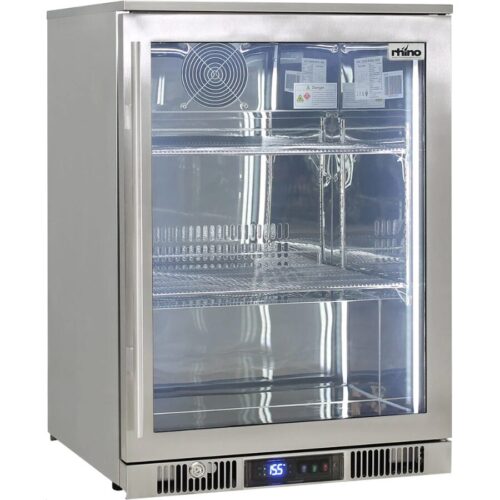 Rhino - ENV1R-SS - Stainless Steel Glass Door Bar Fridge - Right Hinge