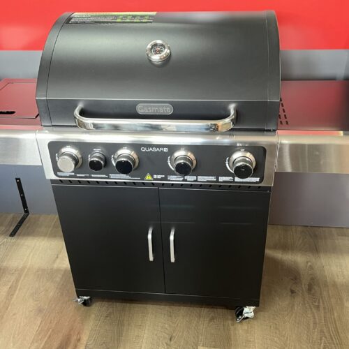 Gasmate Quasar 4B Trolley BBQ w/Side Burner LPG - Floor Stock Thomoastown