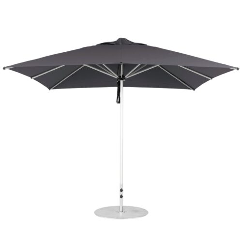 Instant Shade Umbrella Monaco - 3m Square - Acrylic + Free Cover - Smoked Tweed