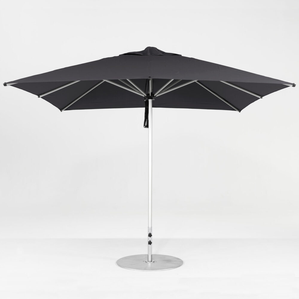 Instant Shade Umbrellas Monaco 2.5m Square inc Matching Cover - Smoked Tweed