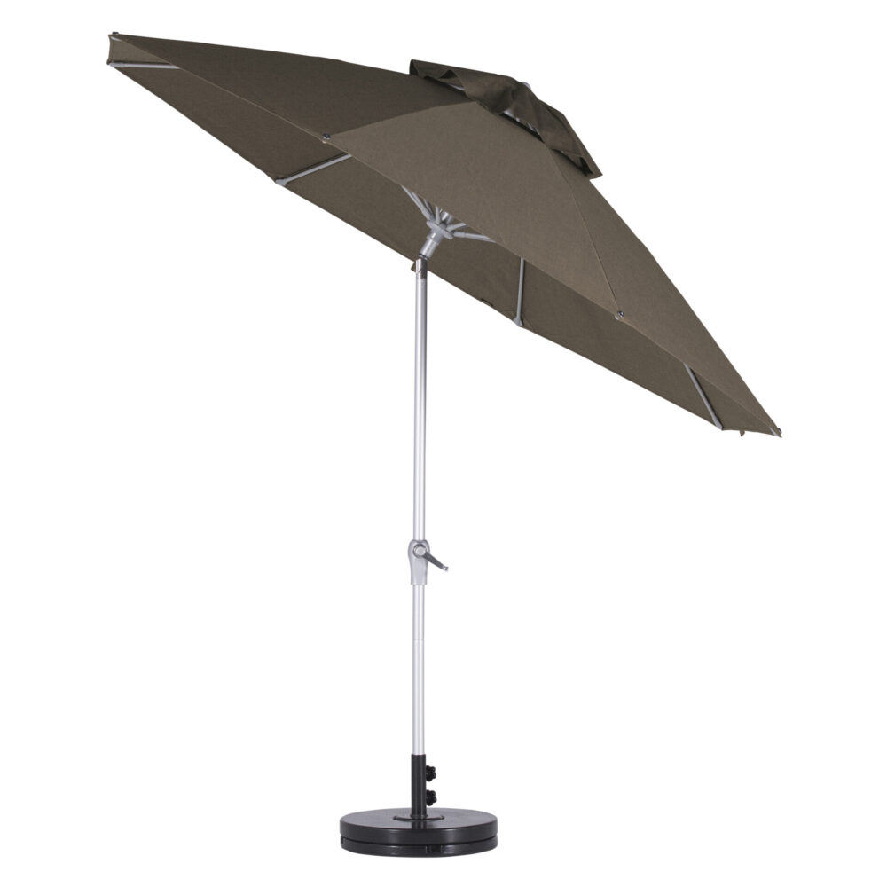 Instant Shade Umbrella - Monterey - 2.7m Octagonal - Acrylic + Free Cover - Slate - Image 5