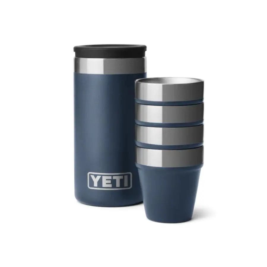Yeti Shot Glasses & Case - Navy