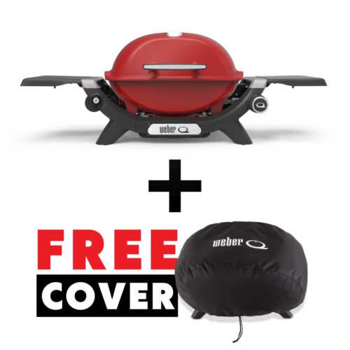 Weber Baby Q 1200n - Red with Free Cover