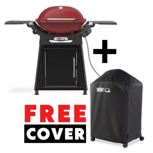 Weber Q 2200n - Red with Free Cover