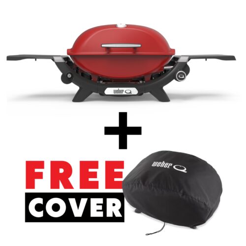 Weber Q 2200n - Red with Free Cover