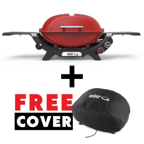 Weber Q 2200n - Red with Free Cover