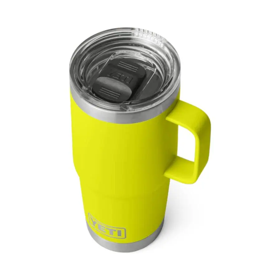 Yeti Rambler 20oz Travel Mug - Firefly Yellow - Image 2