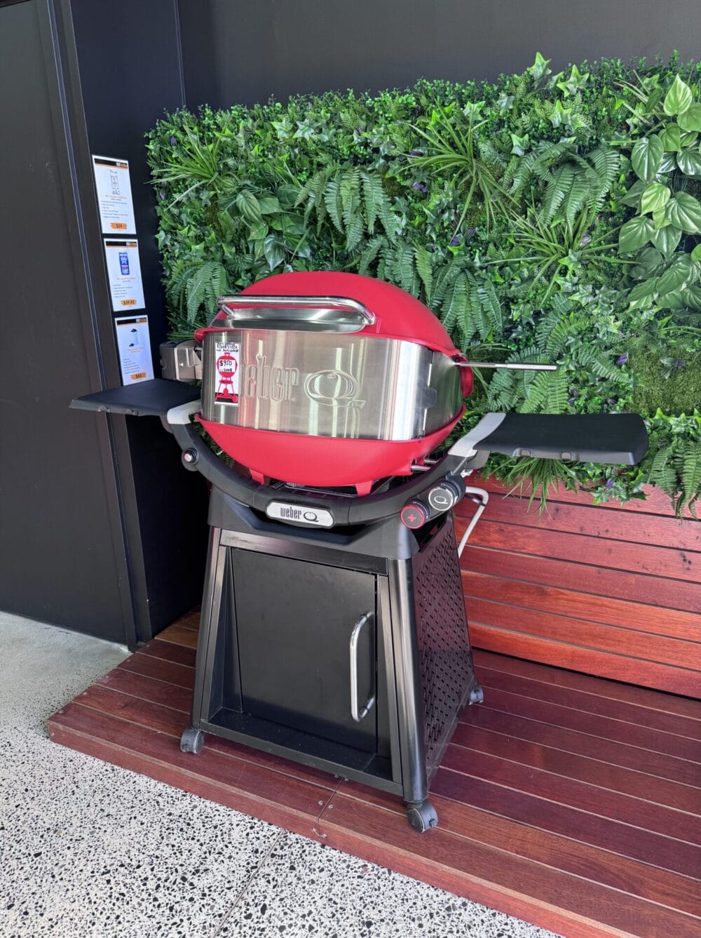 Weber Family Q+ Premium 3200N+ - Flame Red LPG with Rotisserie Kit - Ex Demo South Morang - Image 8