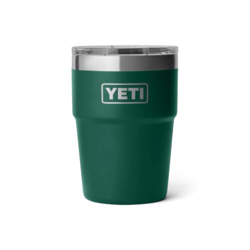 Yeti Rambler 16oz Stackable - Black Forest Green