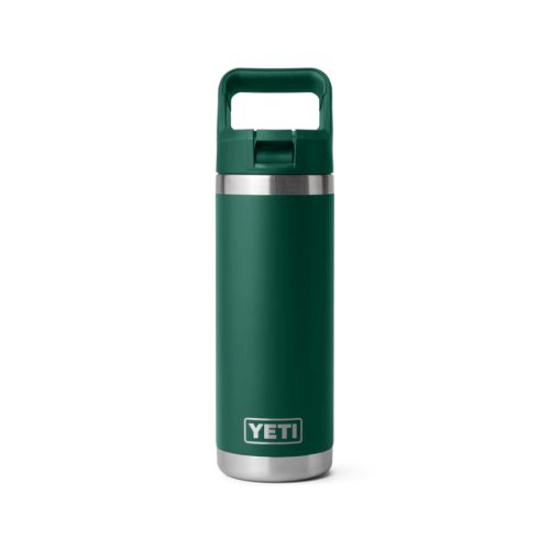 Yeti Rambler 18oz Straw Bottle - Black Forest Green