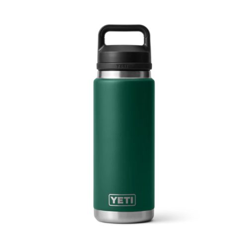 Yeti Rambler 26oz Bottle Chug - Black Forest Green
