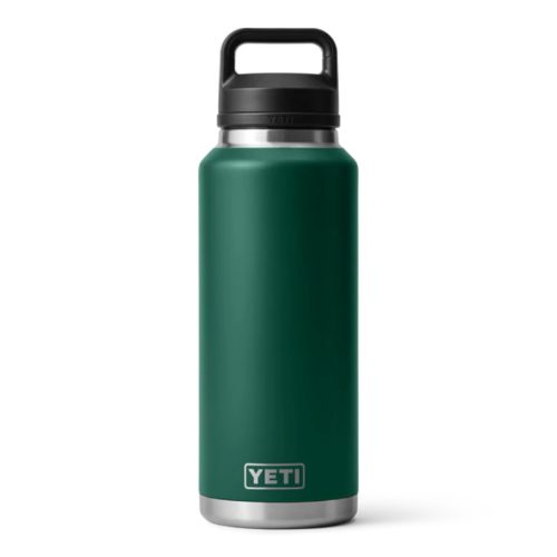 Yeti Rambler 46oz Bottle Chug - Black Forest Green